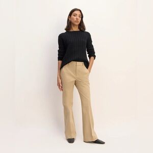 Everlane Beige Boot Cut Trouser Pants